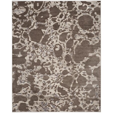 Flowers First 8 x 10 ft. Vogue Power Loomed Area Rug, Taupe - Large Rectangle FL1860159